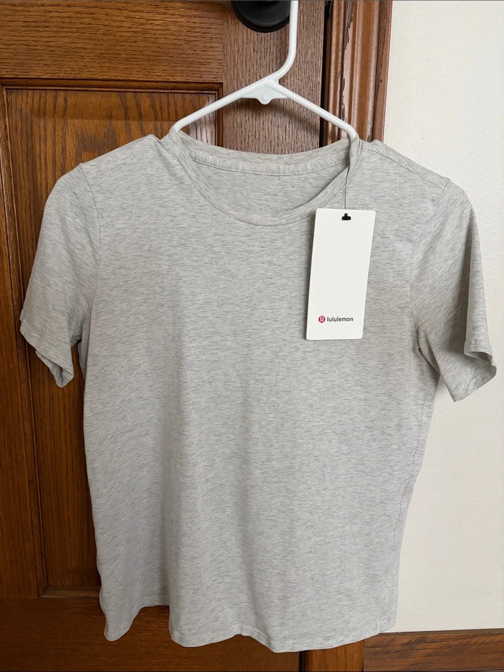 lululemon athletica Light Gray Short Sleeve Tee